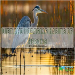 Diet and Foraging Habits of Herons