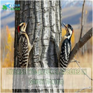 Diverse Woodpecker Species in South Dakota