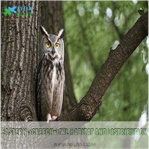 Eastern Screech-Owl Habitat and Distribution