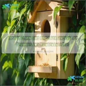 easy to clean bird house for finches