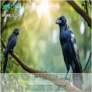 Factors Affecting a Crow