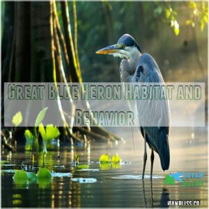 Great Blue Heron Habitat and Behavior