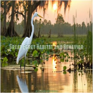 Great Egret Habitat and Behavior