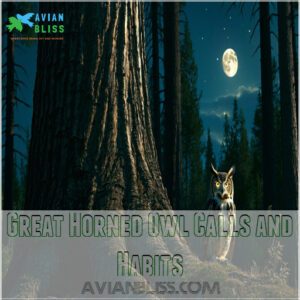 Great Horned Owl Calls and Habits