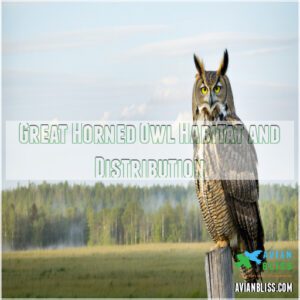 Great Horned Owl Habitat and Distribution