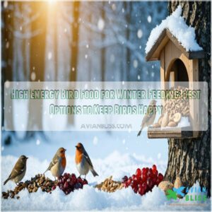 high energy bird food for winter feeding