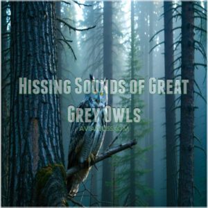 Hissing Sounds of Great Grey Owls