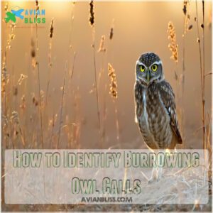 How to Identify Burrowing Owl Calls