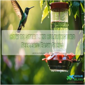 how to sterilize hummingbird feeders