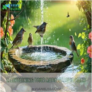 Maintaining Your Natural Bird Bath