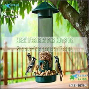 Mesh Feeders for Nuts or Single-Ingredient Feeds