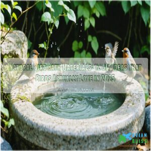 natural bird bath materials