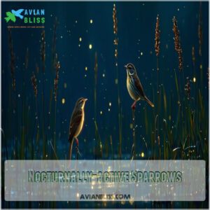 Nocturnally-active Sparrows