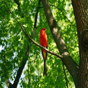 Scarlet Tanager Habitat and Distribution