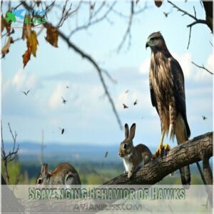 Scavenging Behavior of Hawks