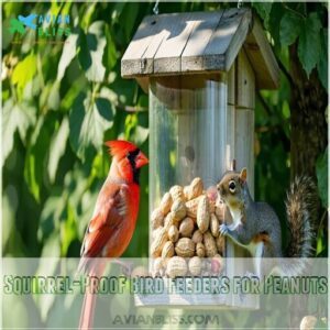 Squirrel-Proof Bird Feeders for Peanuts