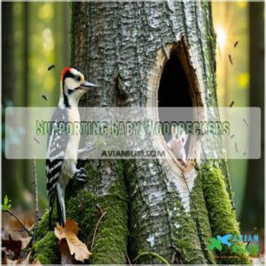 Supporting Baby Woodpeckers