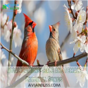 Vocalizations: Male and Female Cardinal Songs