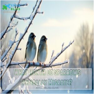 What Month Do Sparrows Typically Migrate