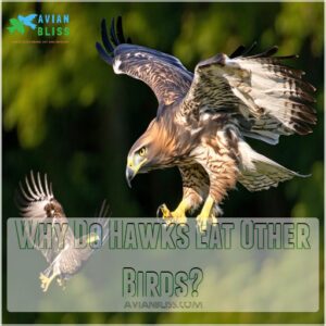 why do hawks eat other birds