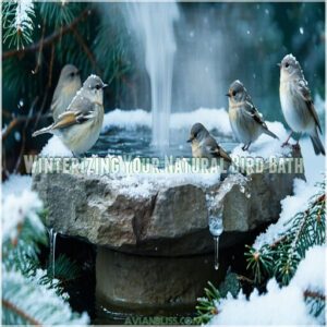 Winterizing Your Natural Bird Bath