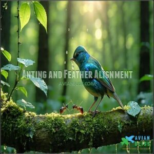 Anting and Feather Alignment