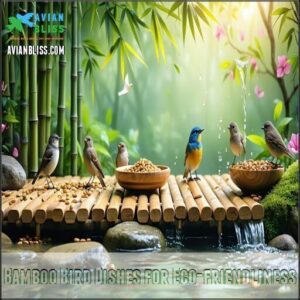 Bamboo Bird Dishes for Eco-friendliness