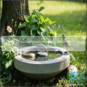 bird bath installation guide