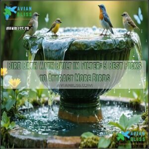 bird bath with built in filter