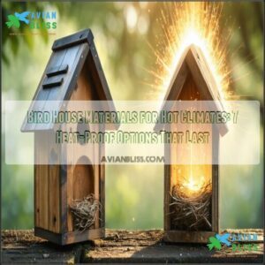 bird house materials for hot climates