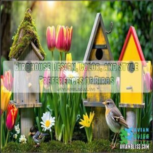 Birdhouse Design, Color, and Style Preferences of Birds