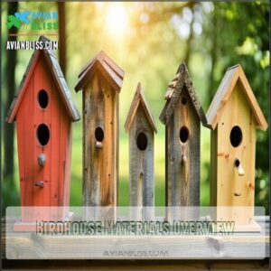 Birdhouse Materials Overview