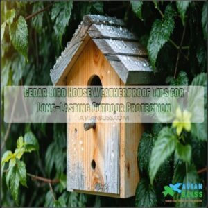 cedar bird house weatherproof