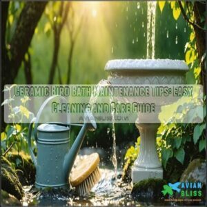 ceramic bird bath maintenance tips