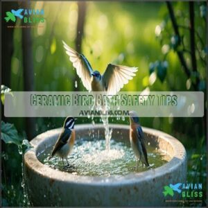 Ceramic Bird Bath Safety Tips