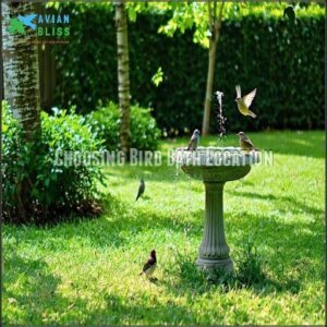 Choosing Bird Bath Location