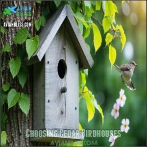 Choosing Cedar Birdhouses