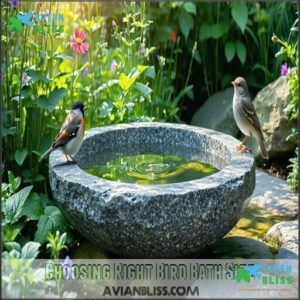 Choosing Right Bird Bath Size