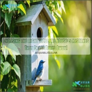 choosing the right size bird house