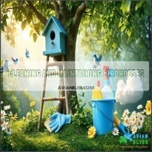 Cleaning and Maintaining Birdhouses