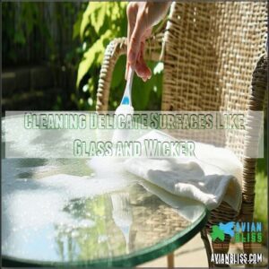 Cleaning Delicate Surfaces Like Glass and Wicker