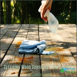 Cleaning Wood Surfaces With Caution