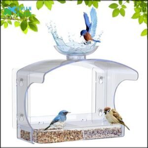 Clear Window Bird Feeder for