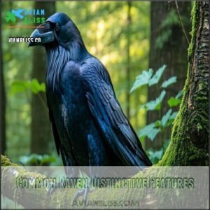 Common Raven Distinctive Features