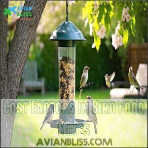 Cost Factors in Bird Food Mixes