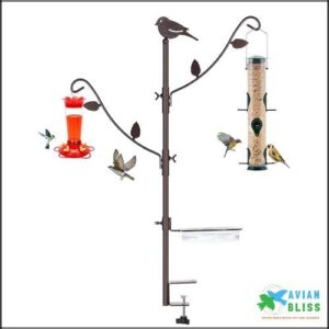 Deck Bird Feeder Pole Porch