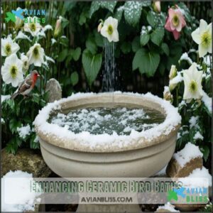 Enhancing Ceramic Bird Baths