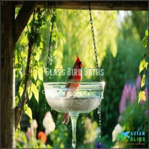 Glass Bird Baths