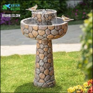 Glitzhome 2-Tier Stone Like Outdoor