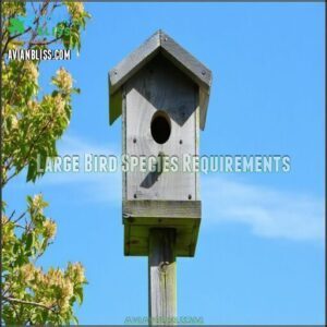 Large Bird Species Requirements